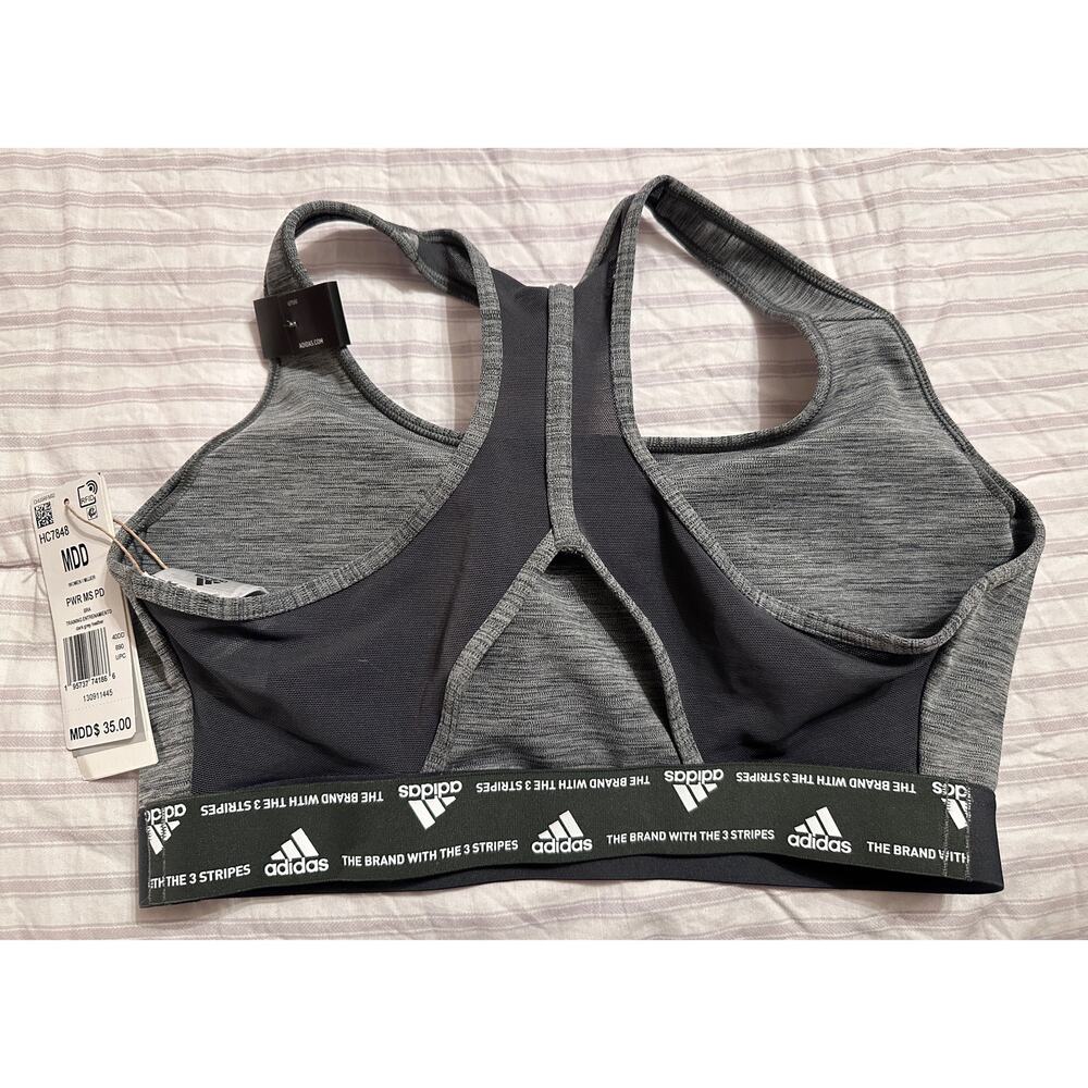 Adidas Powerreact Medium Support Bra; ADIDAS Size MDD - Picture 2 of 2